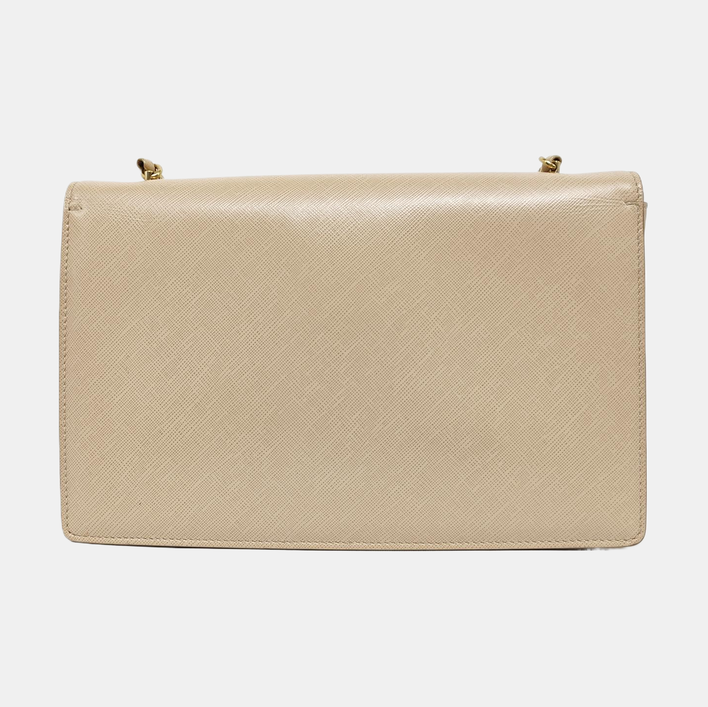 Calfskin Shoulder Bag Beige
