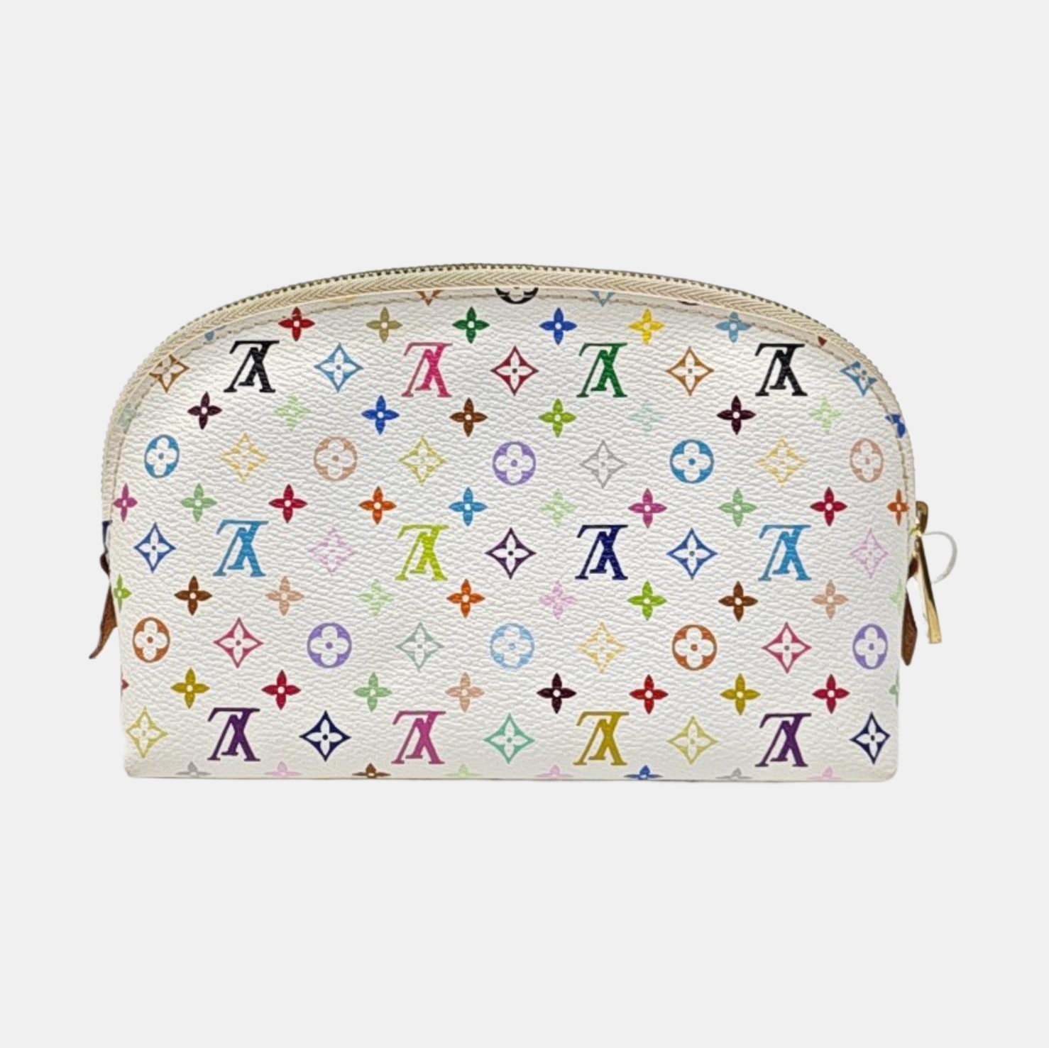 LV × TM COSMETIC PM Monogram Coated Canvas White