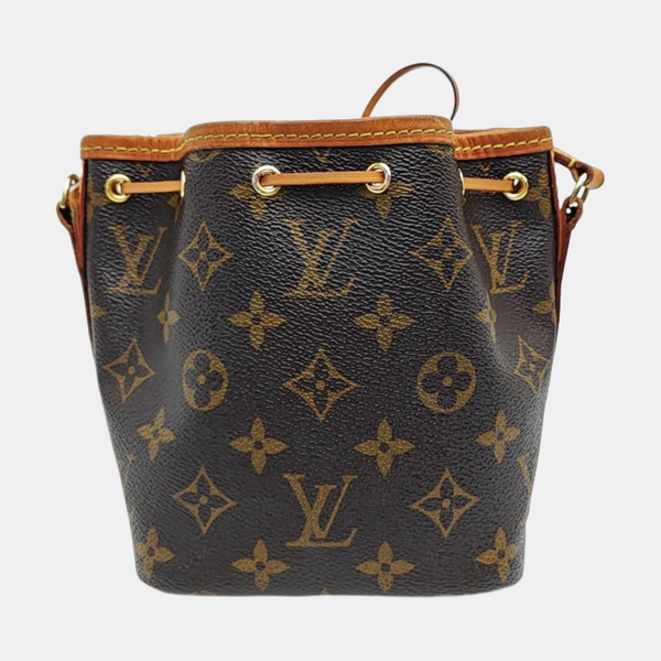 NÉONOÉ Nano Monogram Coated Canvas Brown