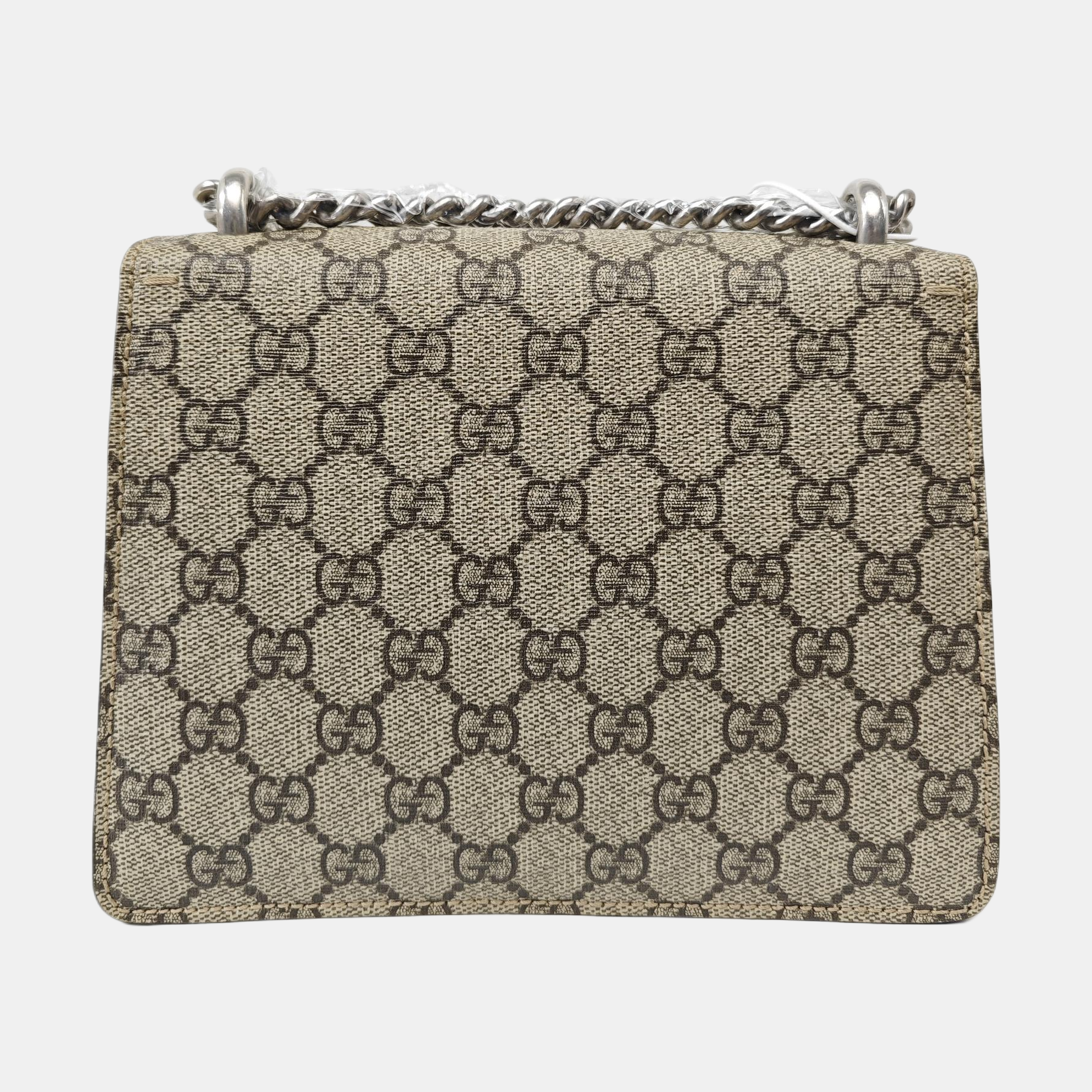 Dionysus Mini Monogram Coated Canvas Beige