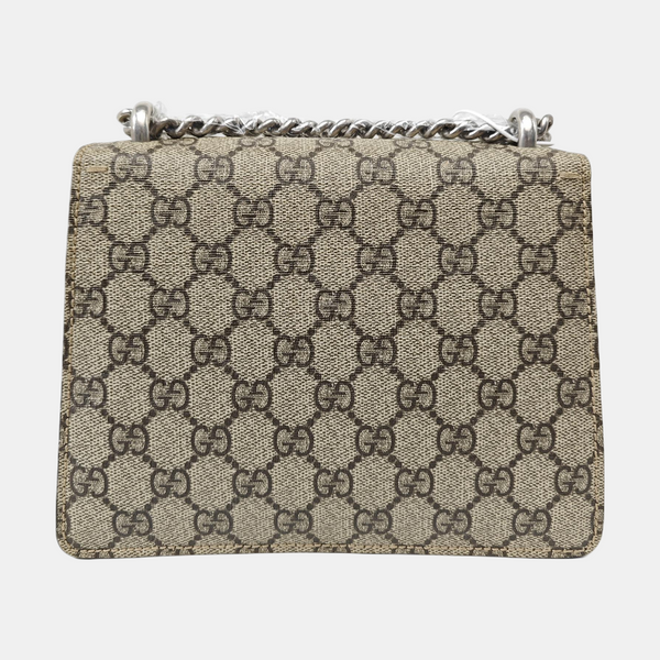 Dionysus Mini Monogram Coated Canvas Beige
