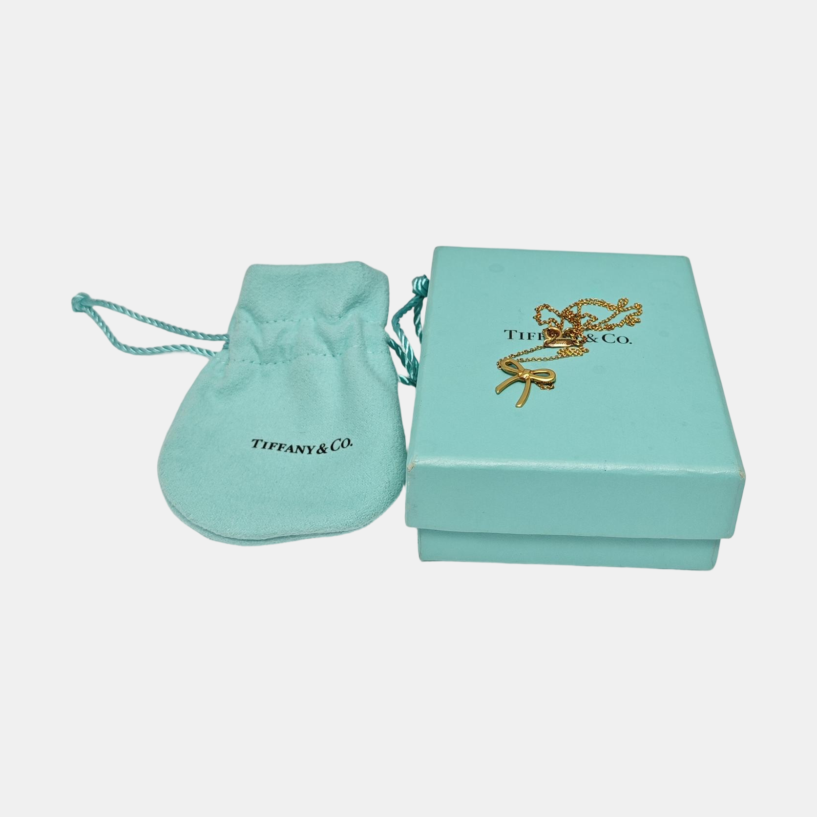 Tiffany Bow 18k Gold Necklace