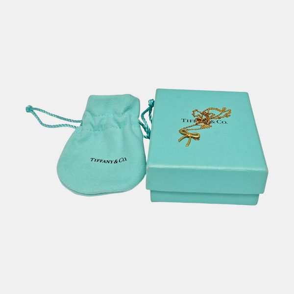 Tiffany Bow 18k Gold Necklace
