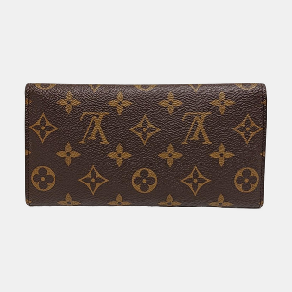 JOSÉPHINE Monogram Coated Canvas Brown Wallet