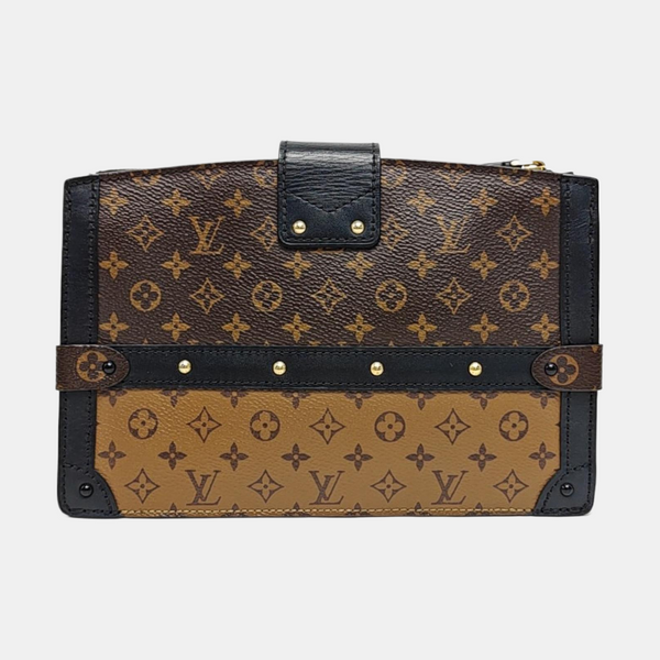 TRUNK Monogram Coated Canvas Brown