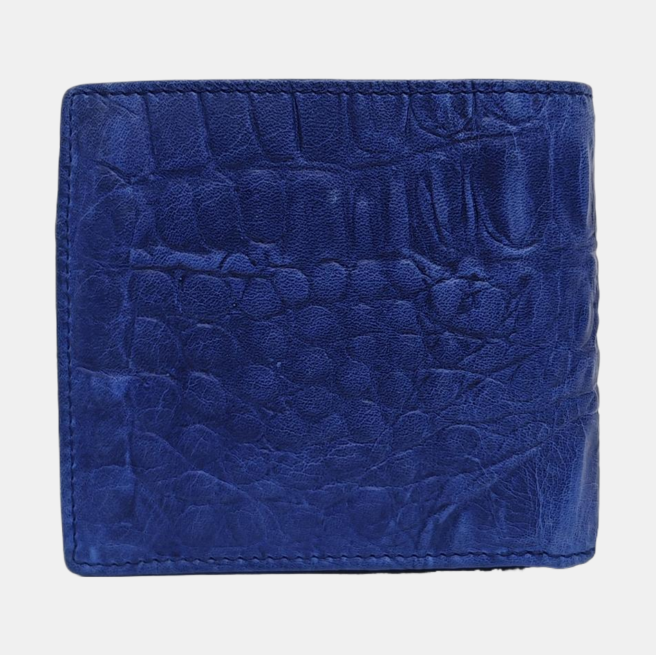 Leather Wallet Blue