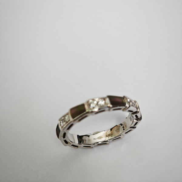 SERPENTI 18k Gold Silver Ring EU 51