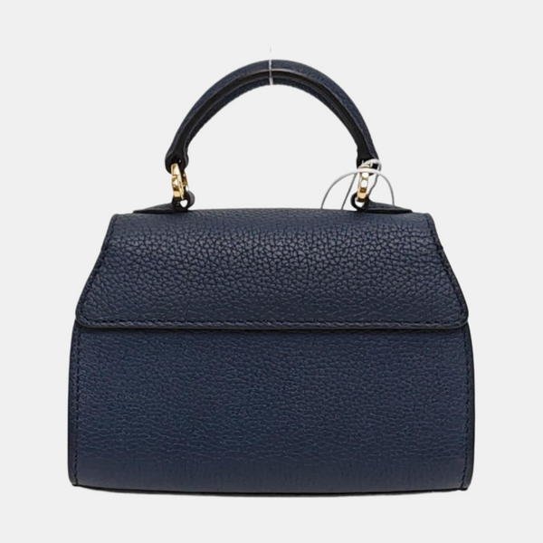 Calfskin Shoulder Bag Mini Blue