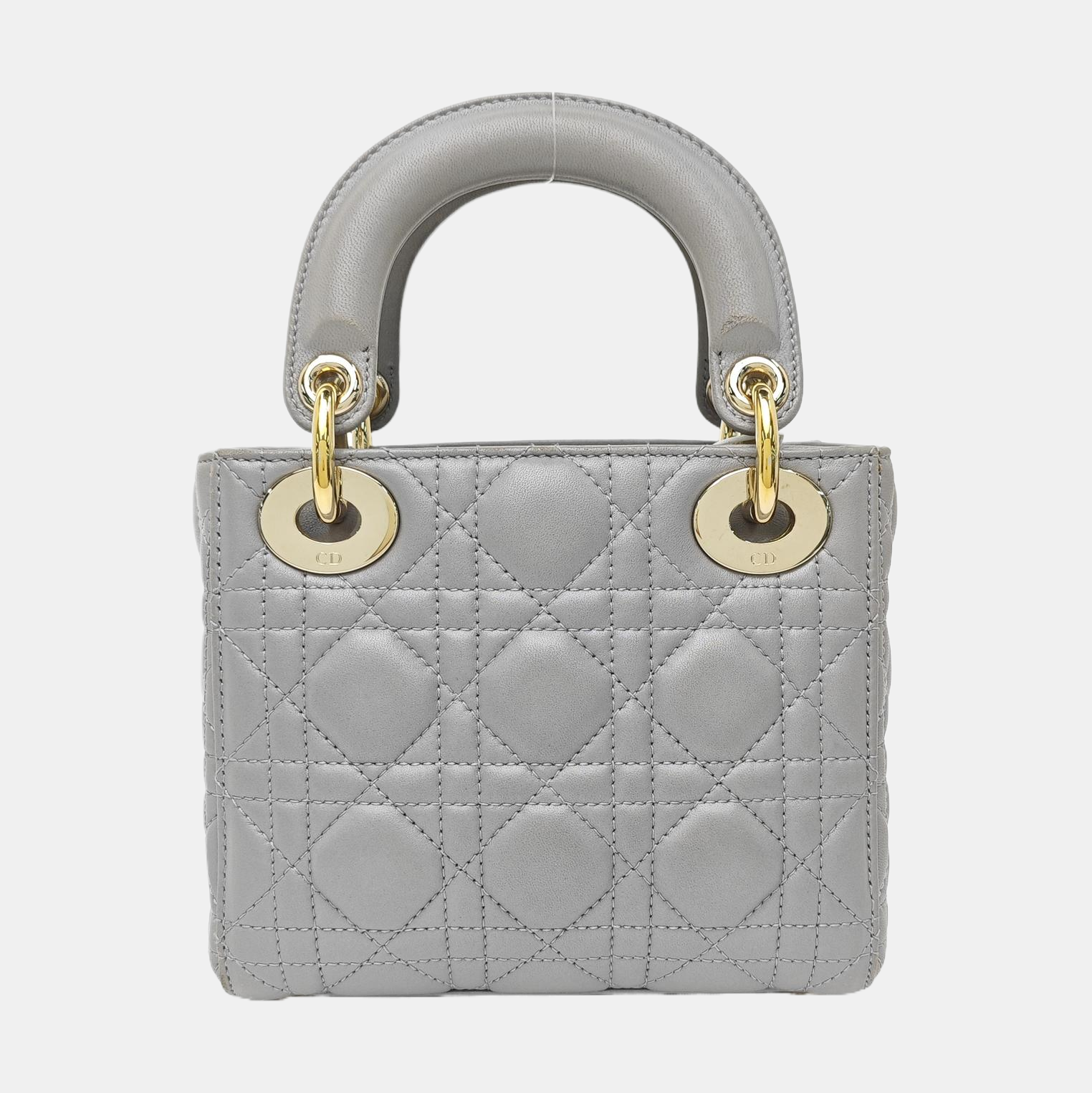 Lady Dior Mini Quilted Lambskin Blue