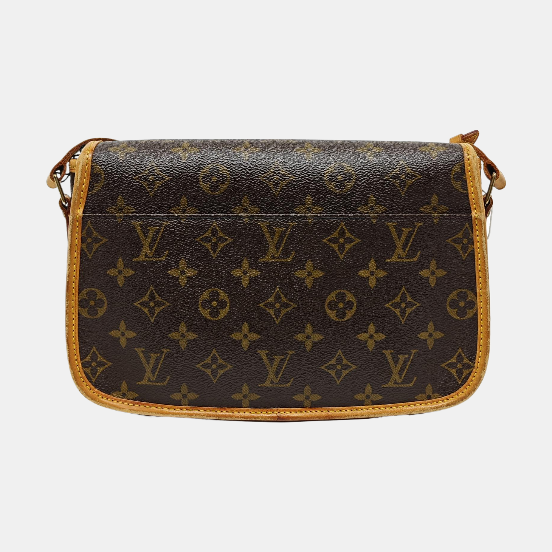 SOLOGNE PM Monogram Coated Canvas Brown