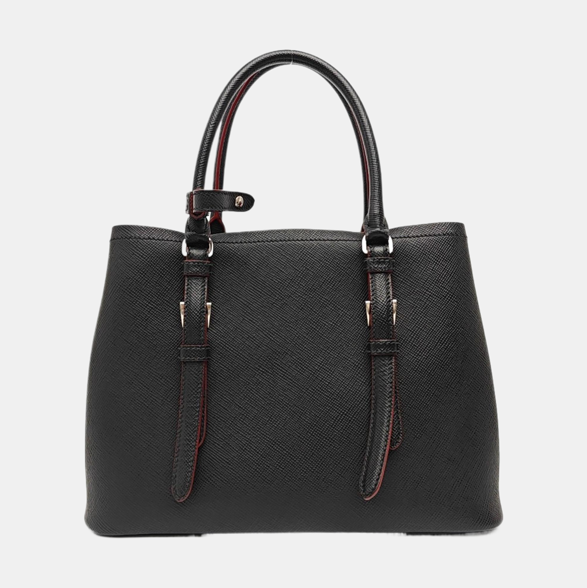 Denim Small Saffiano Calfskin Black