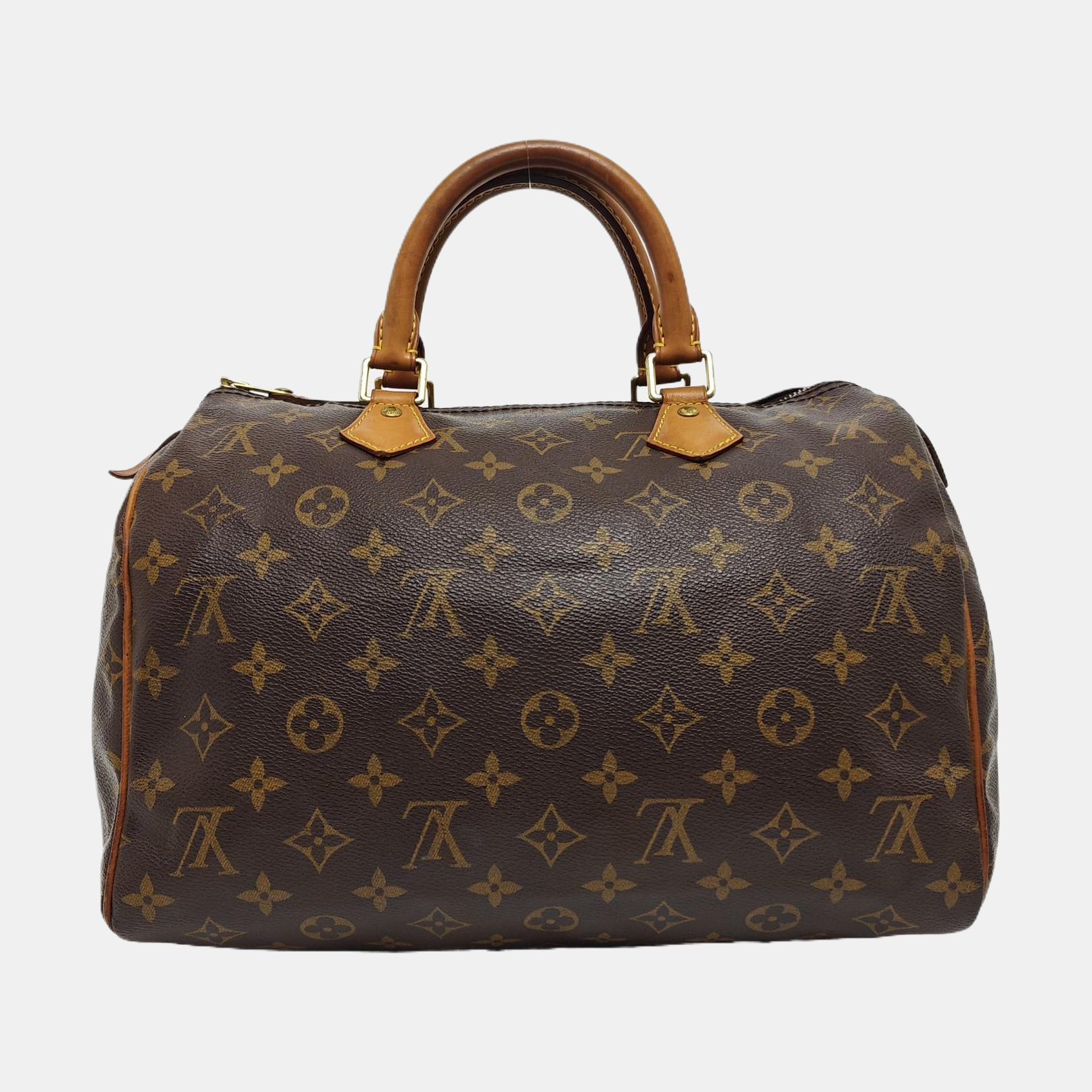 SPEEDY 30 Monogram Coated Canvas Brown