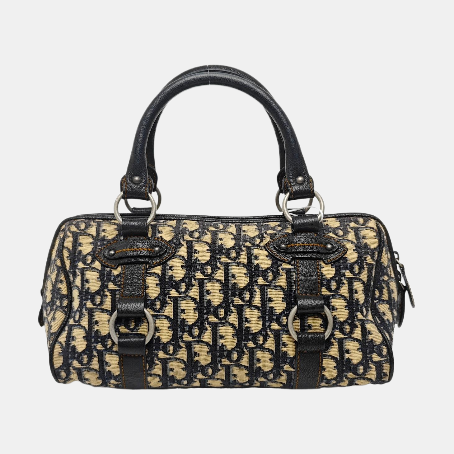 Oblique Canvas Top Handle Bag Multicolor