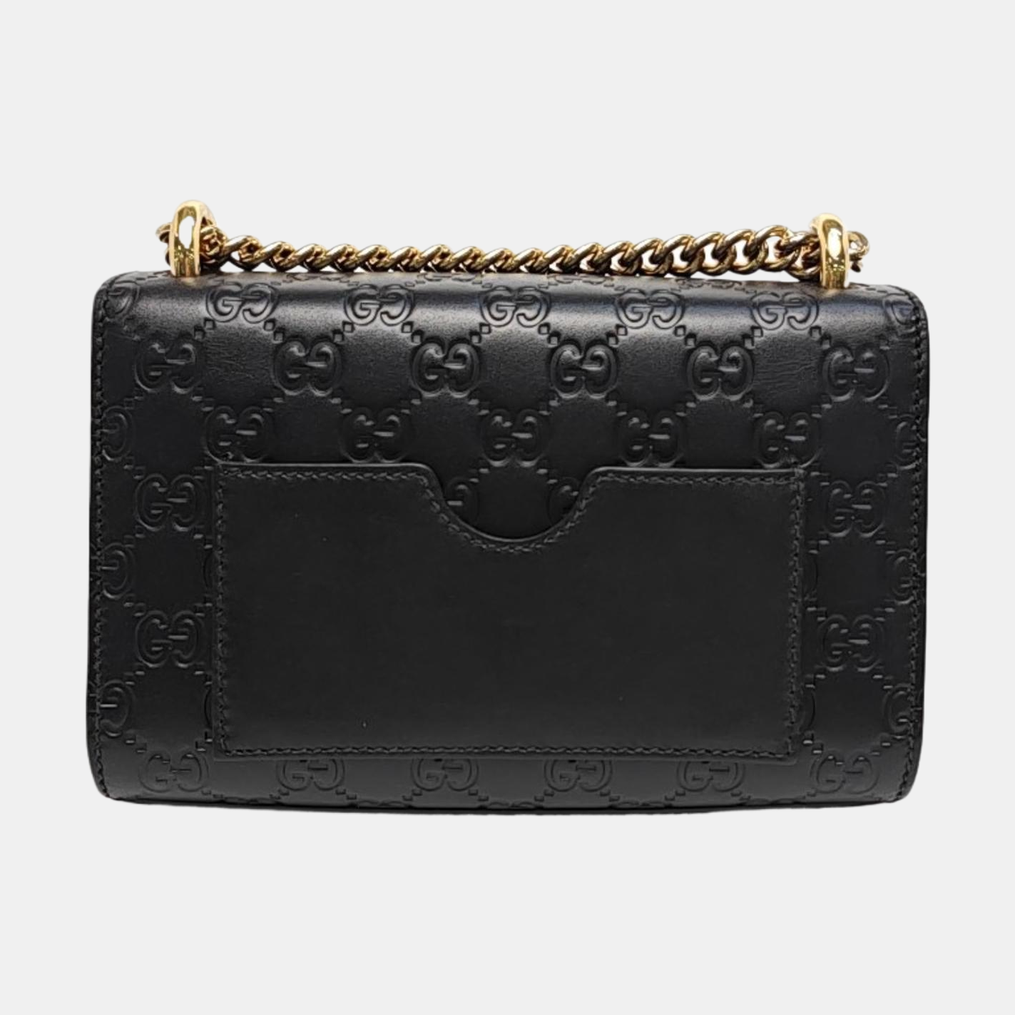 Padlock Small Monogram Calfskin Black