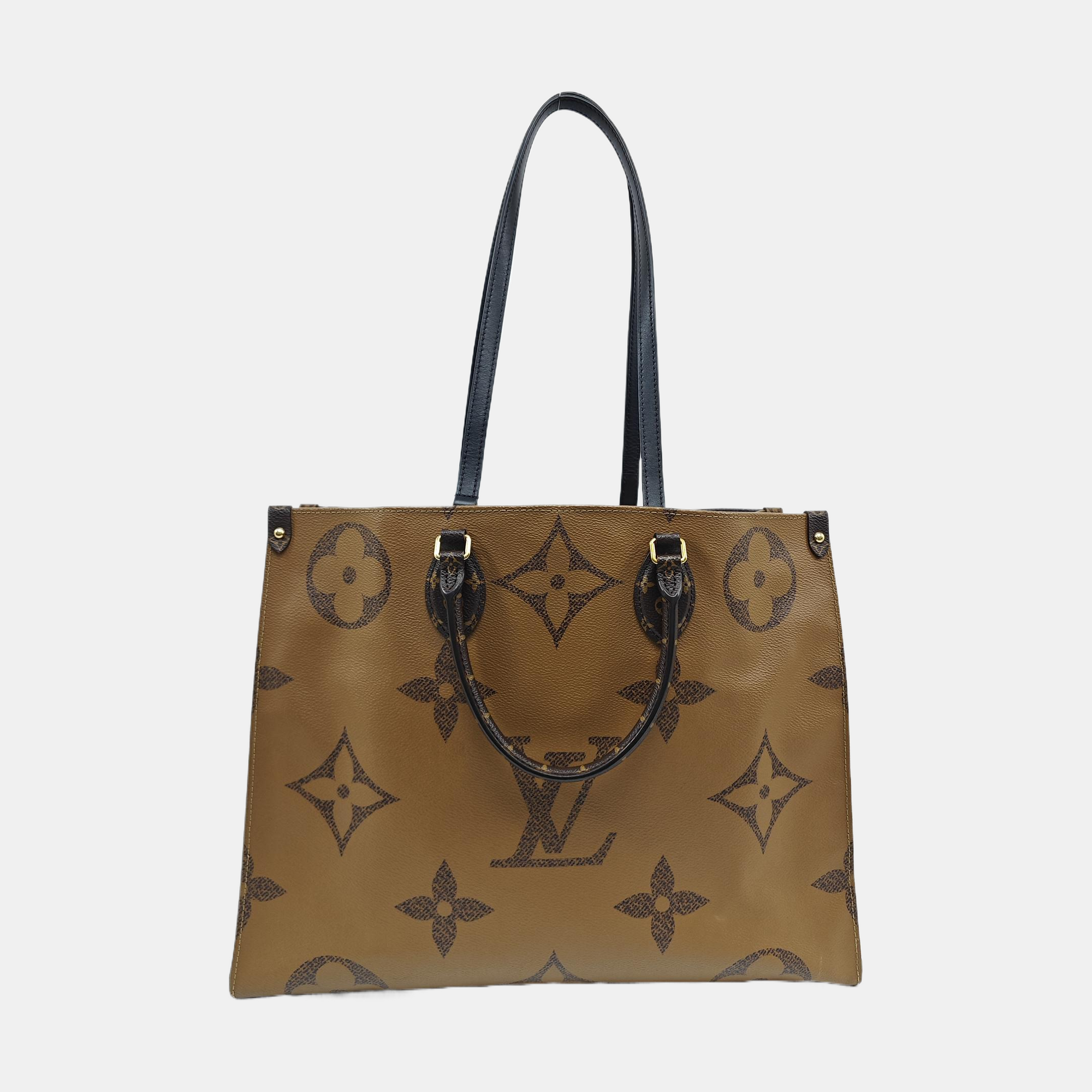 ONTHEGO GM Monogram Coated Canvas Brown