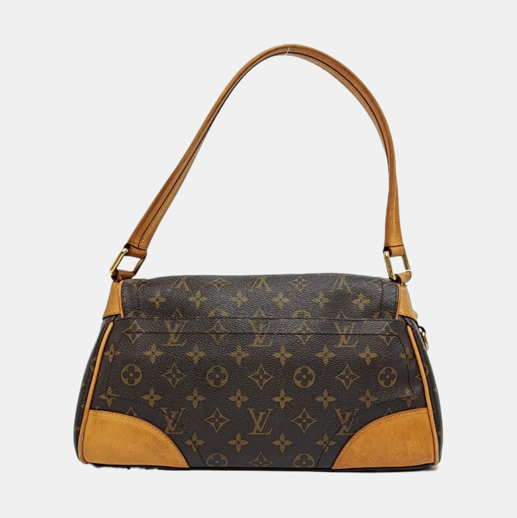 BEVERLY MM Monogram Coated Canvas Brown