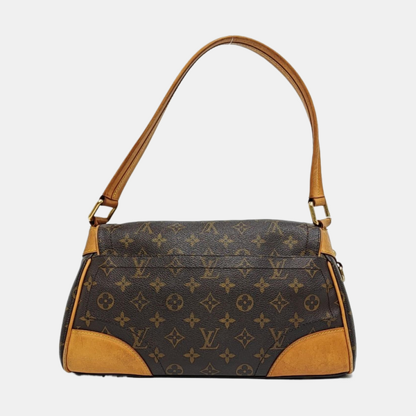 BEVERLY MM Monogram Coated Canvas Brown