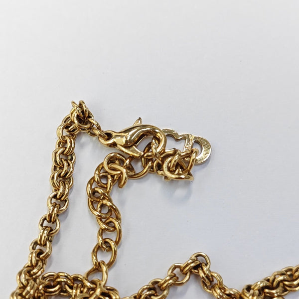 Petit CD Metal Gold Necklace