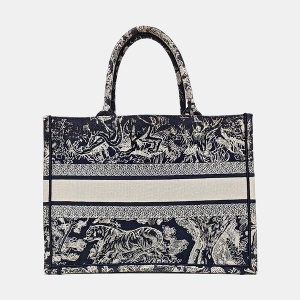 Book Tote Medium Fabric Blue