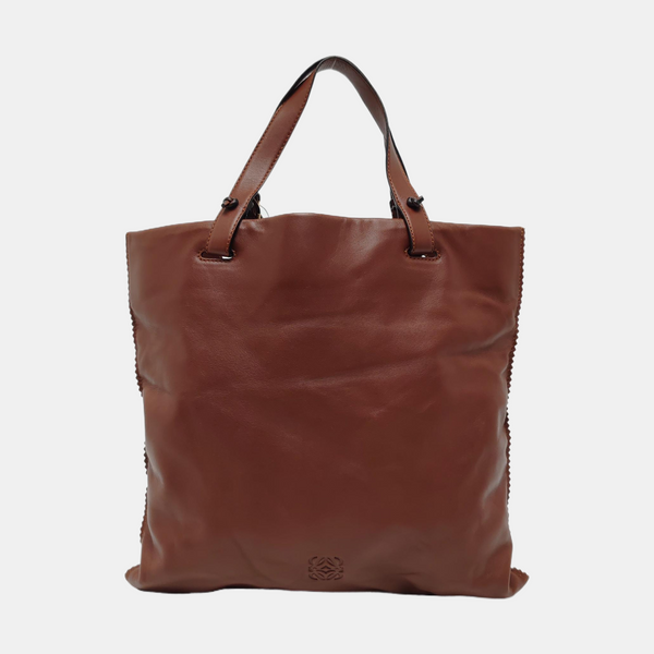 Lambskin Tote Bag Brown