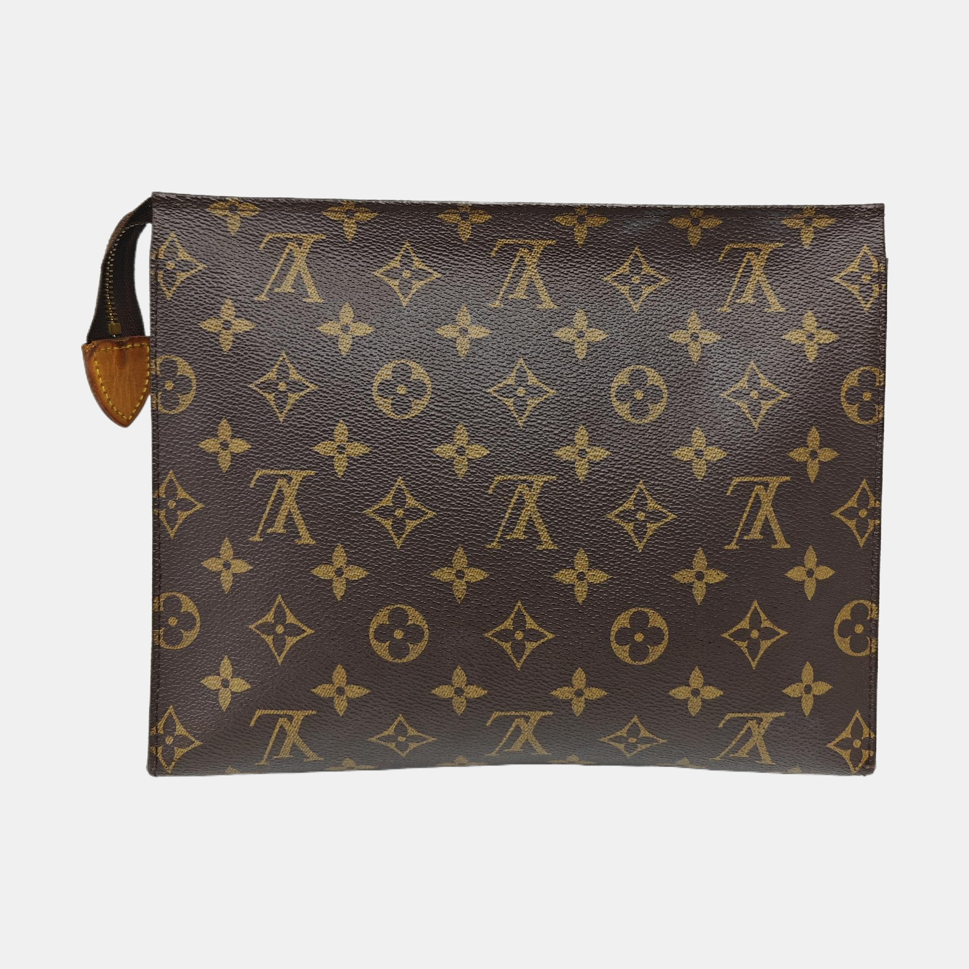 TOILET POCKET 26 Monogram Coated Canvas Brown