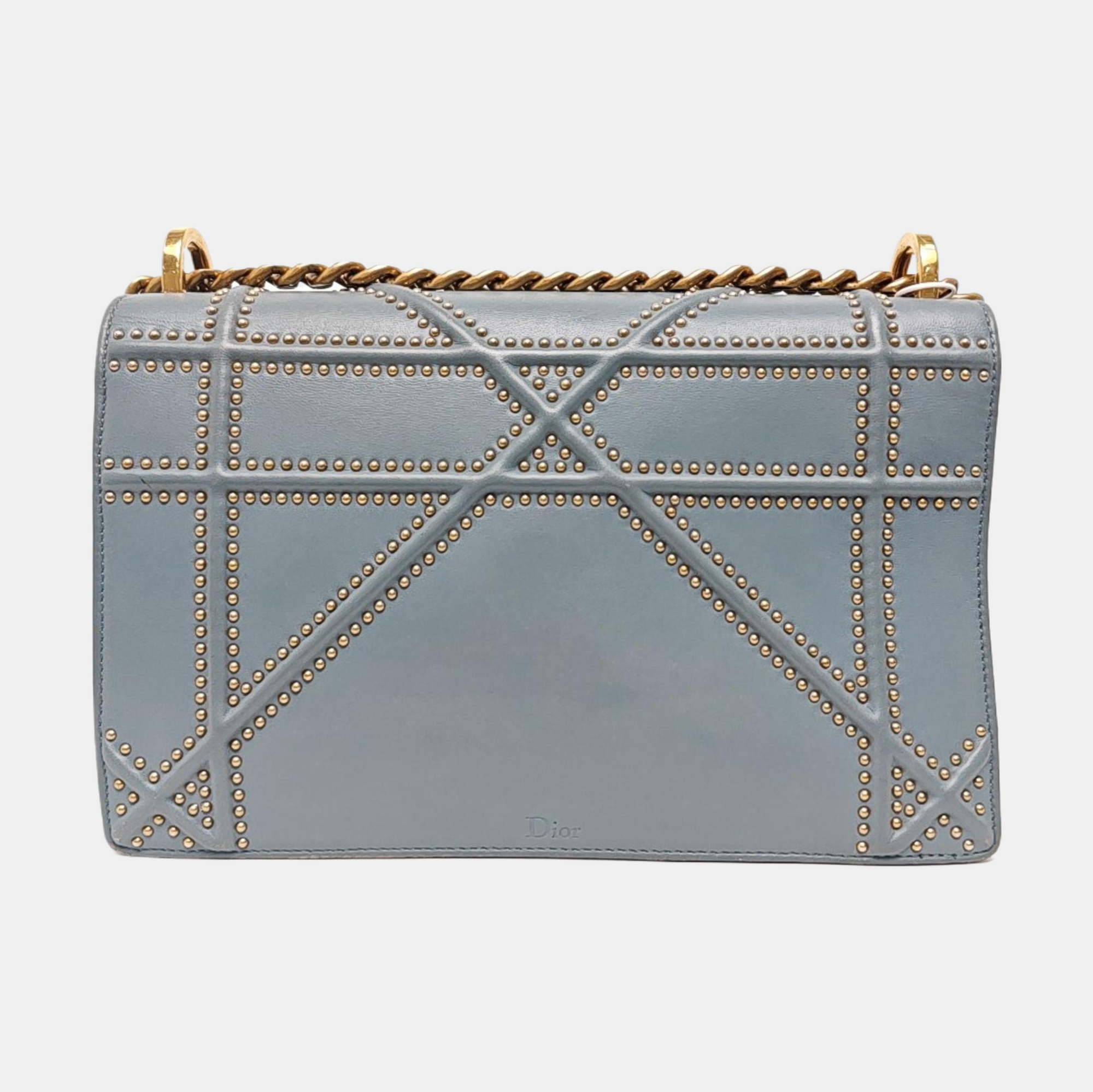 Diorama Medium Calfskin Blue