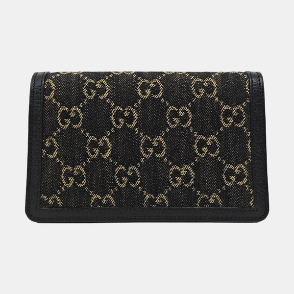 Dionysus Super Mini Monogram Denim Black