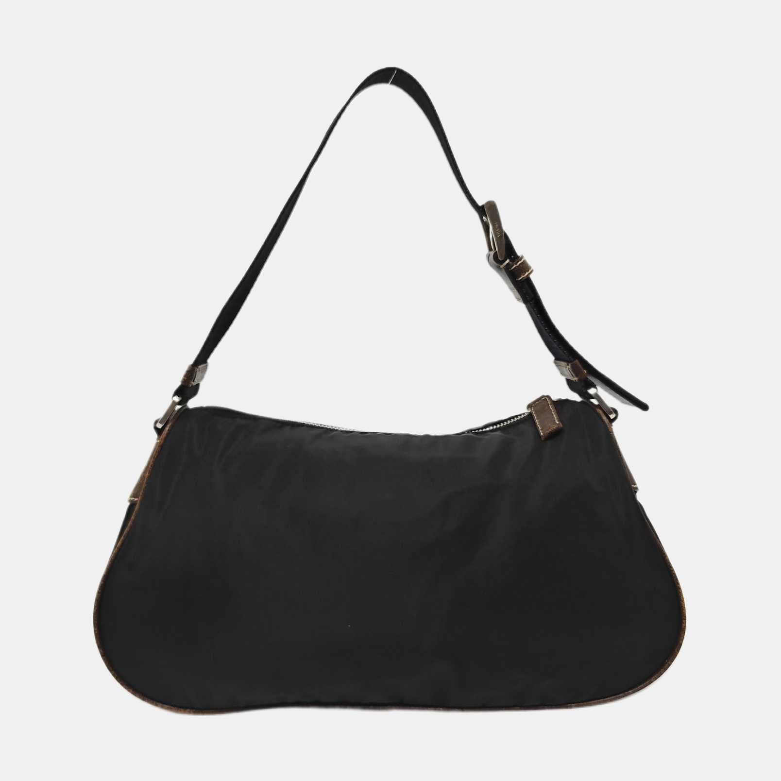 Nylon Top Handle Bag Black