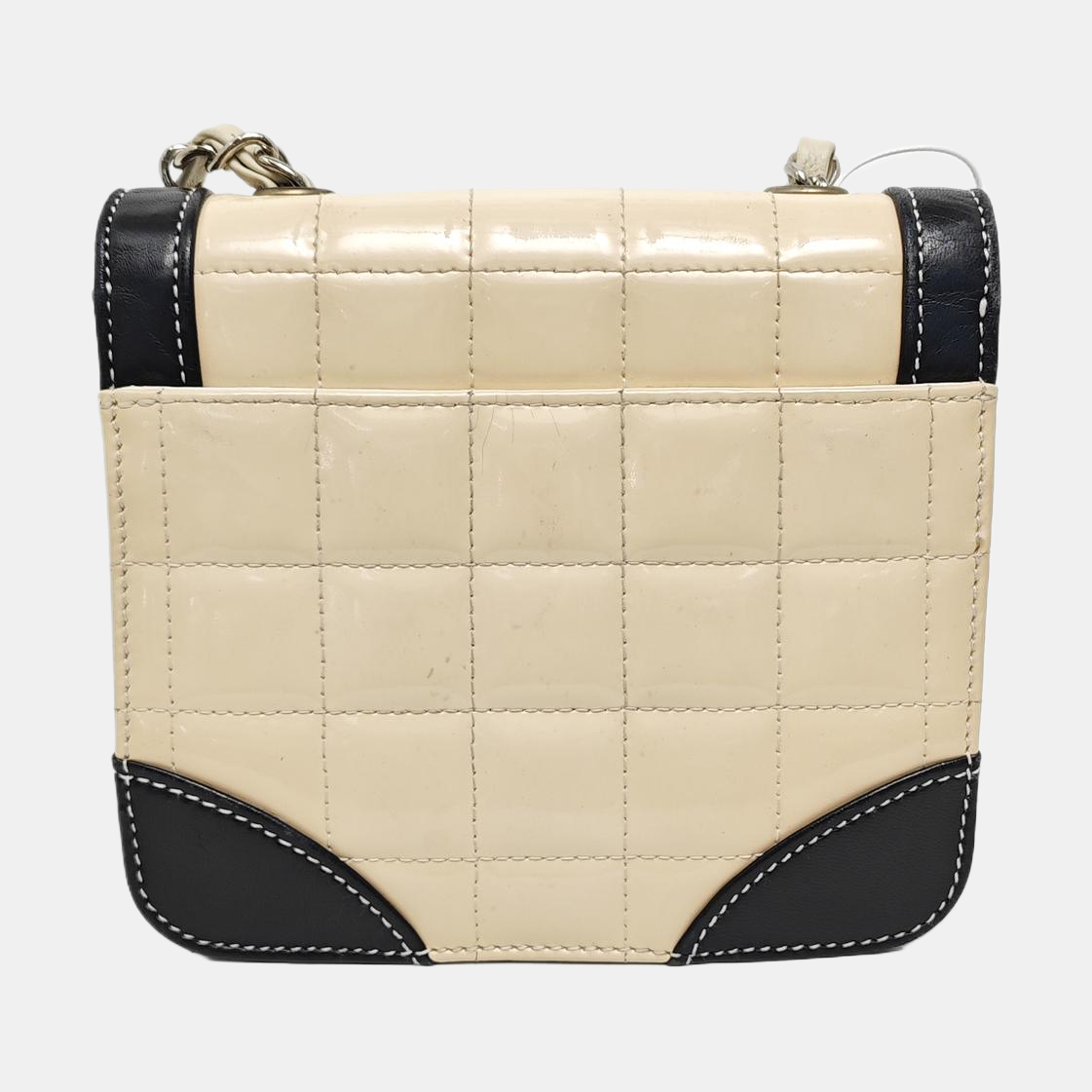 CHOCOLATE BAR Quilted Patent Leather Beige