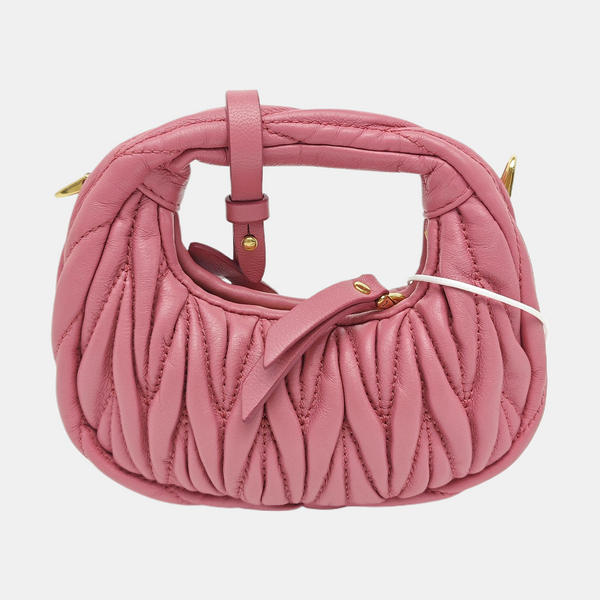 Wander Matelassé Quilted Lambskin Red