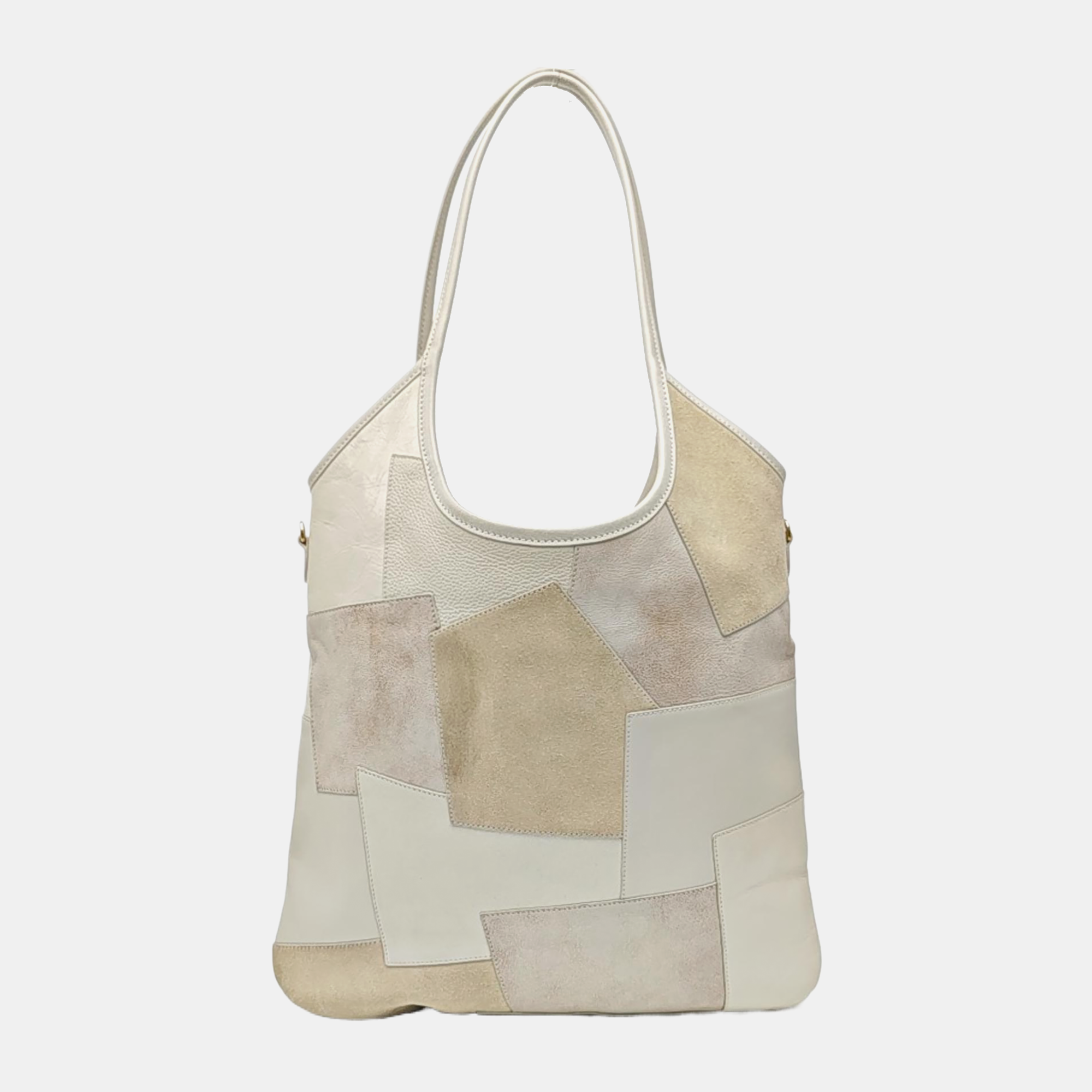 IVY Quilted Suede White