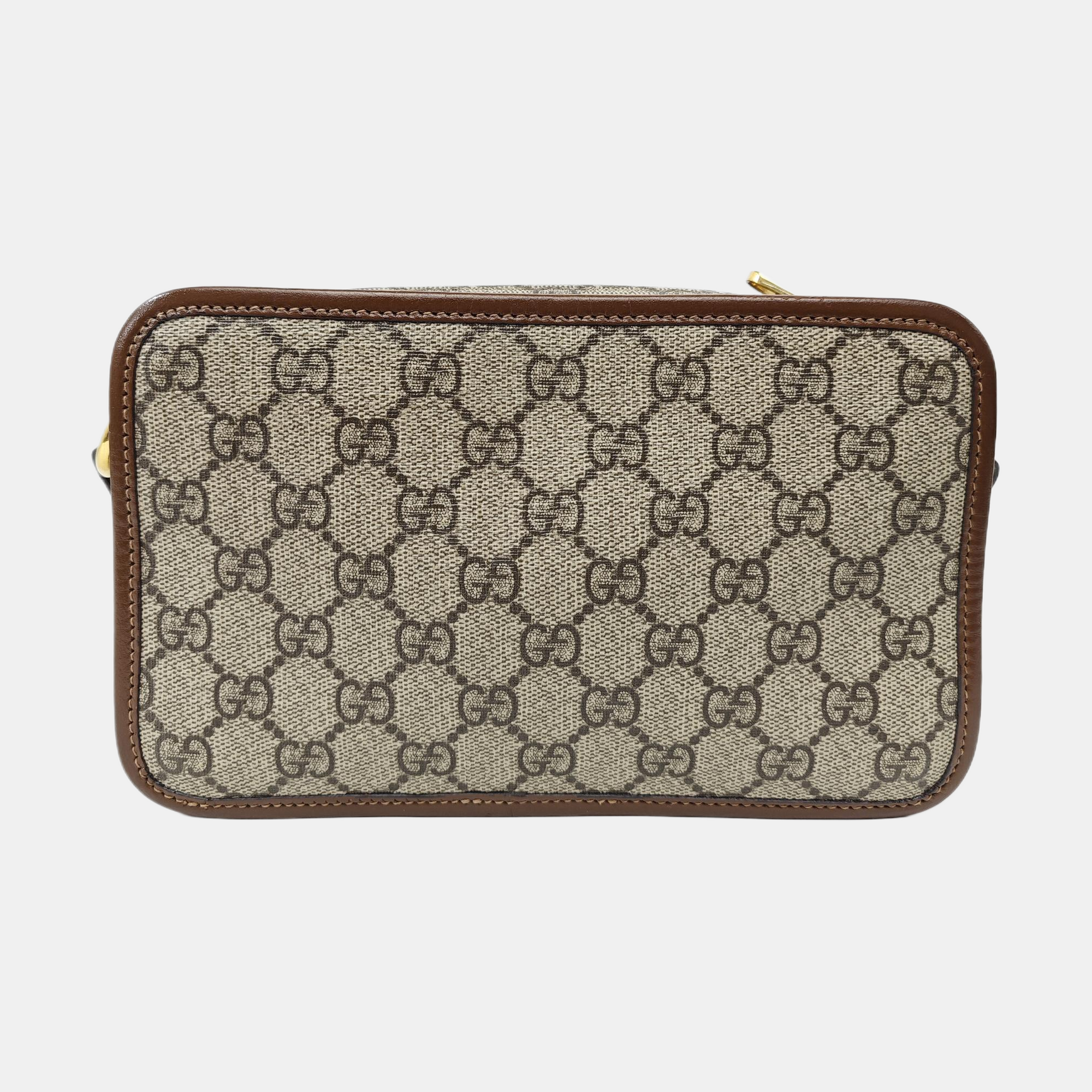 GG Supreme Mini Monogram Coated Canvas Beige