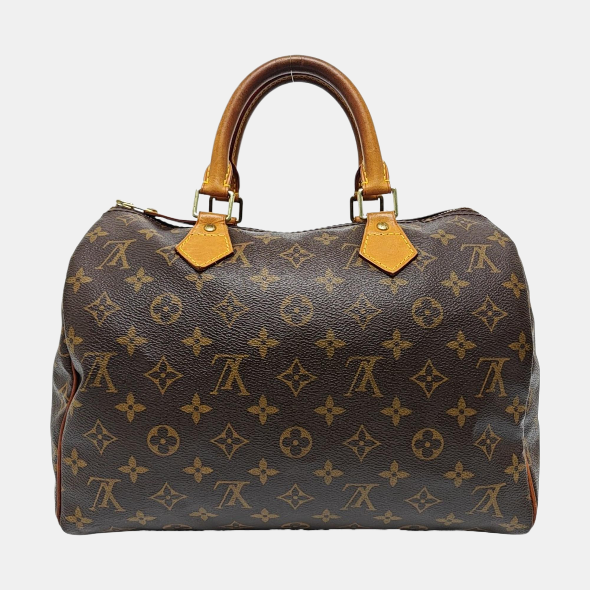 SPEEDY 30 Monogram Coated Canvas Brown