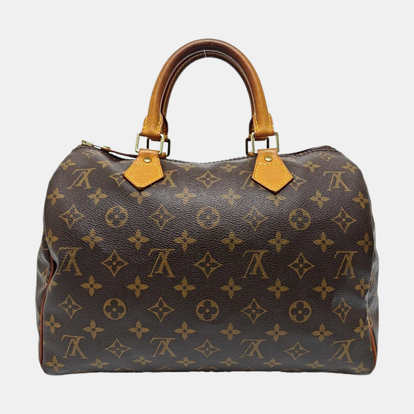 SPEEDY 30 Monogram Coated Canvas Brown