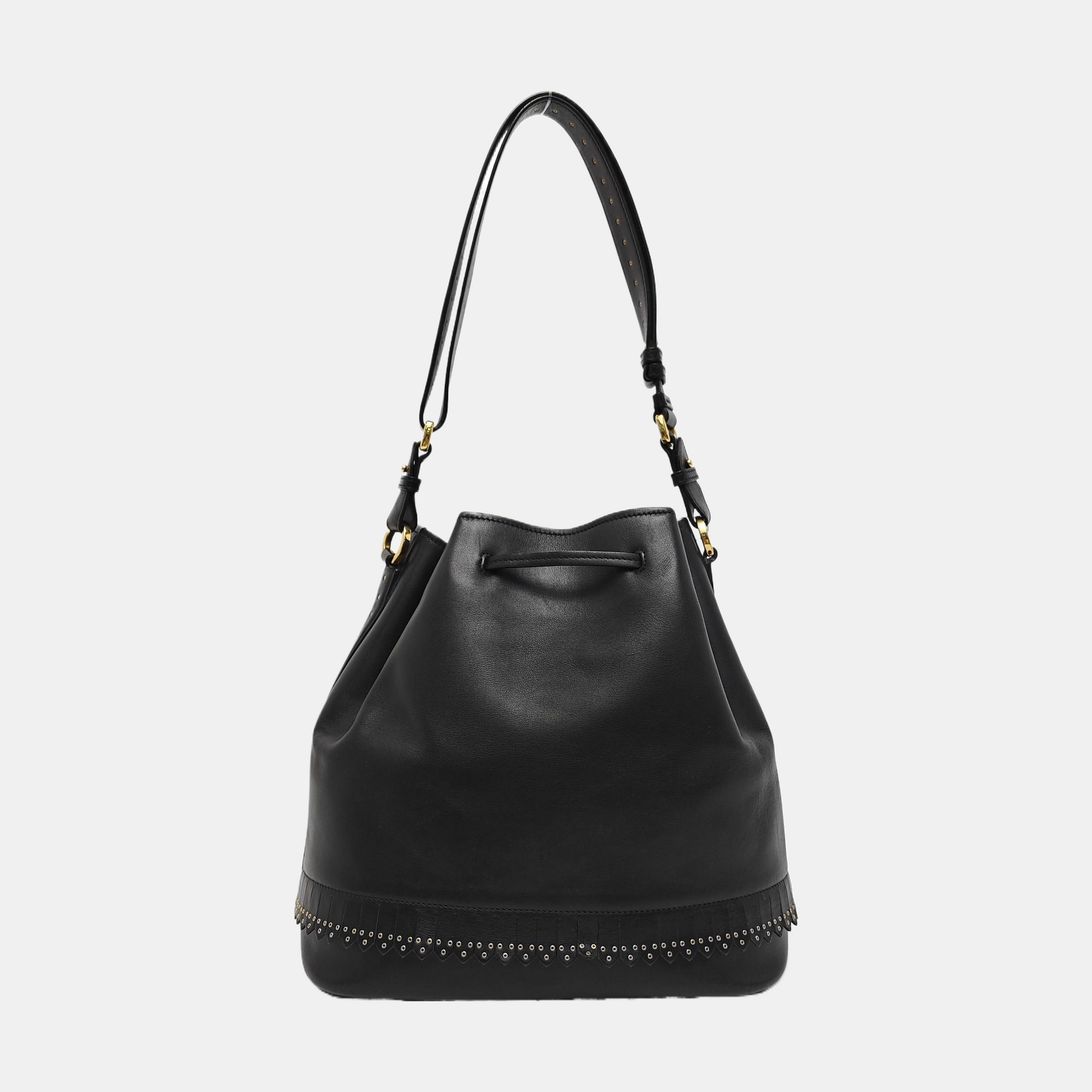 Calfskin Bucket Bag Black