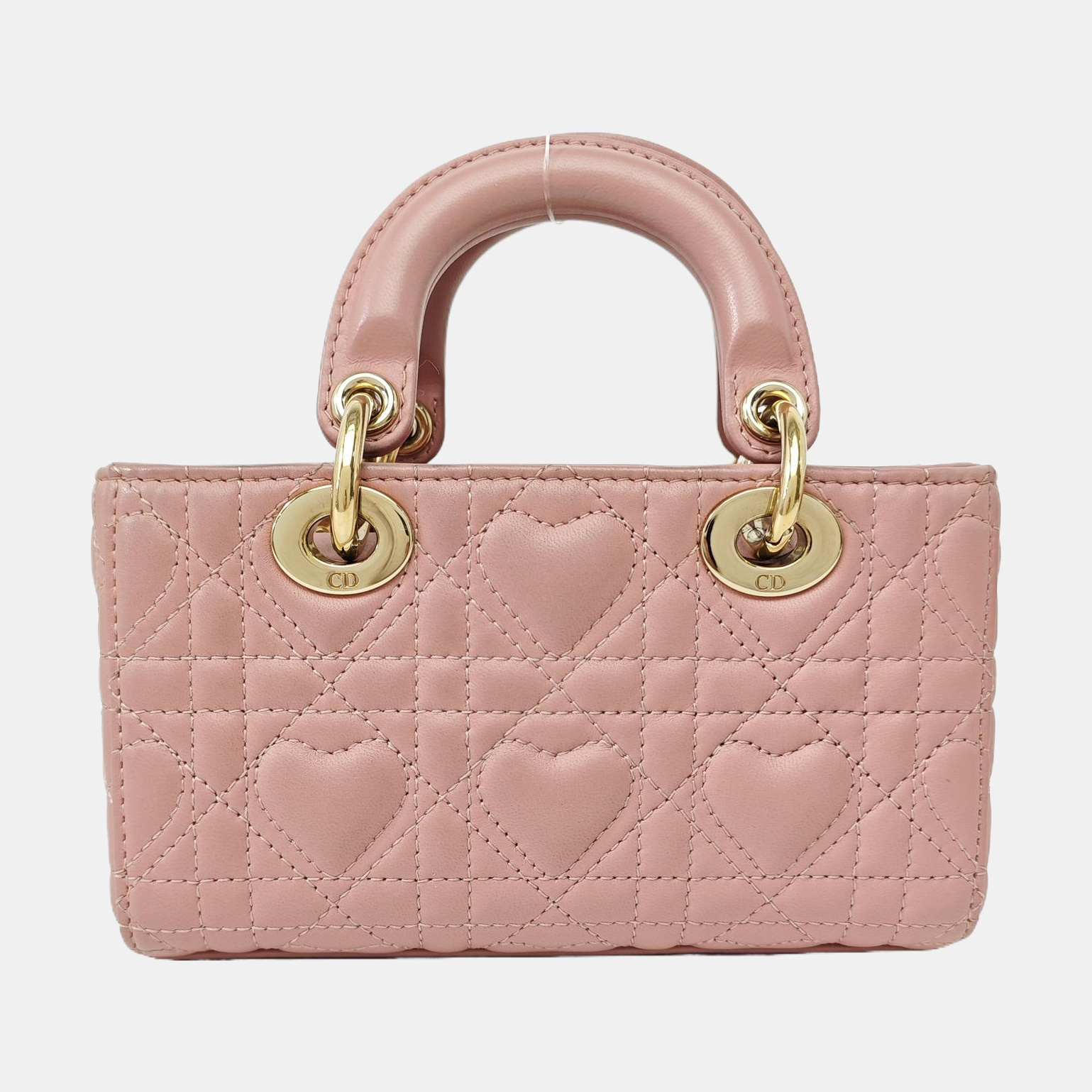Lady D-Joy Super Mini Cannage Lambskin Pink