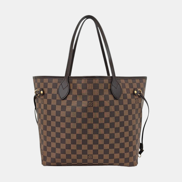 Authenticated pre-owned  NEVERFULL MM Damier Ebene Coated Canvas Brown - Tote Bag at Looply