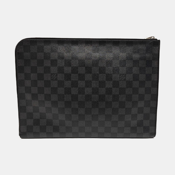 JOUR GM Damier Graphite Coated Canvas Gray