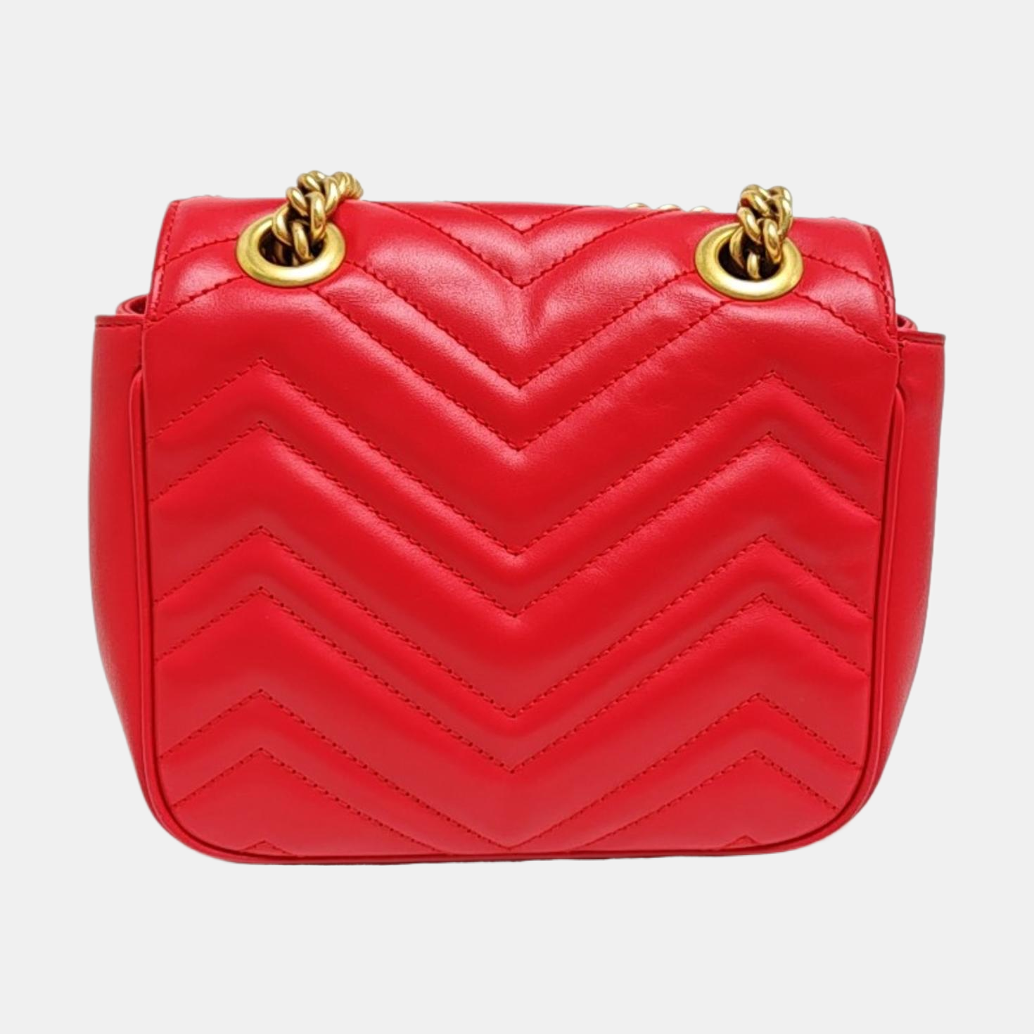 GG Marmont Mini Quilted Calfskin Red