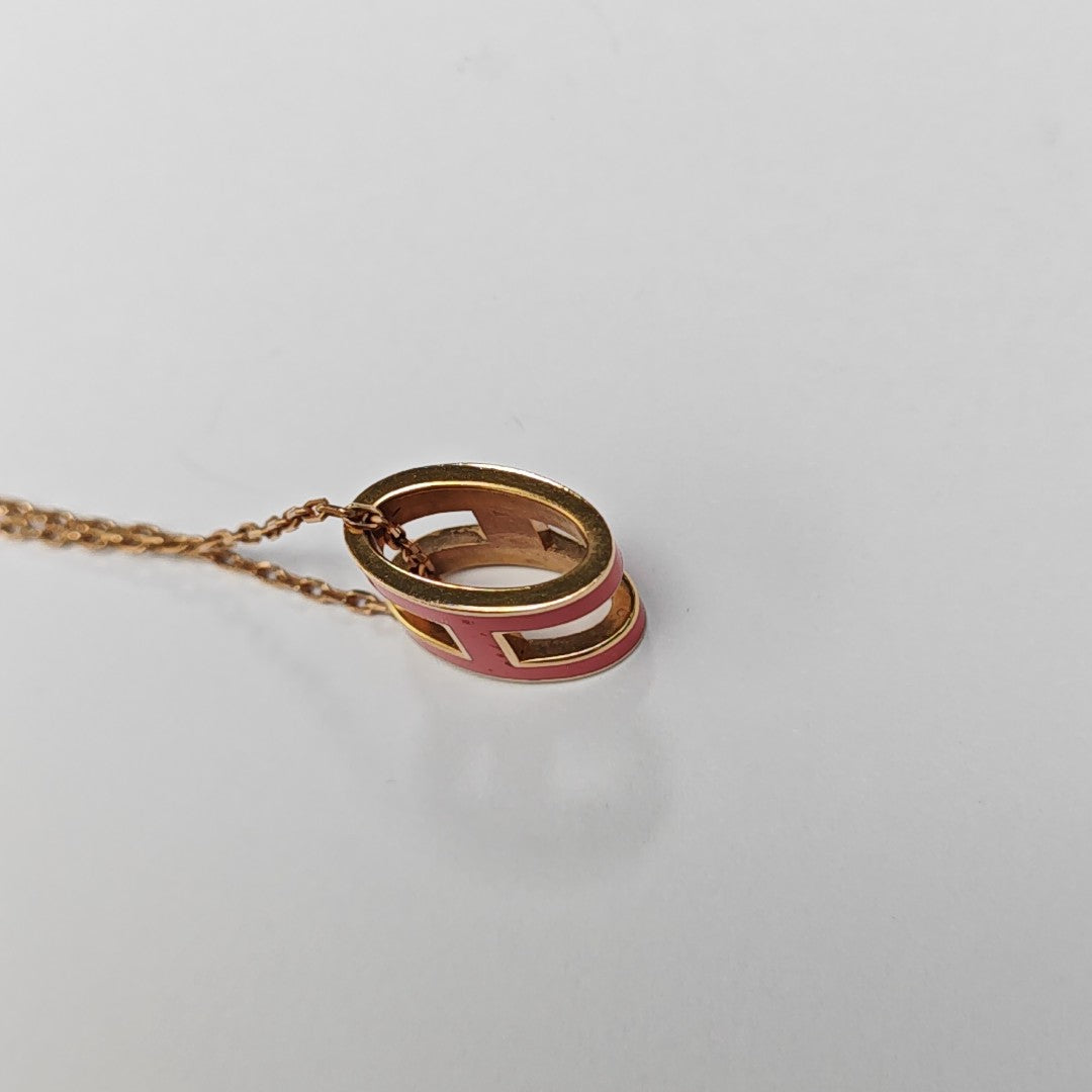 Pop H Metal Rose Gold Necklace