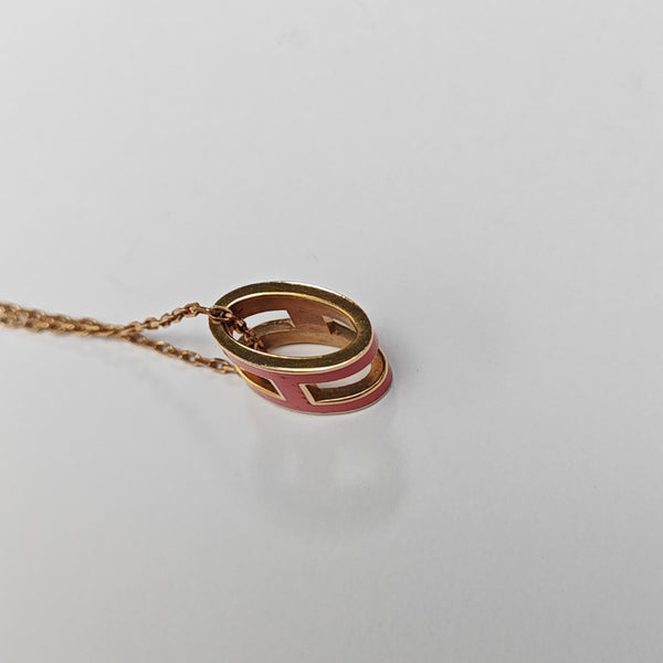 Pop H Metal Rose Gold Necklace