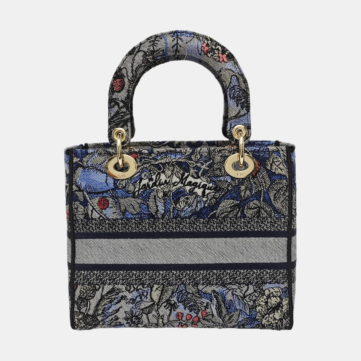 Authenticated pre-owned  Lady D-Lite Medium Canvas Multicolor - Shoulder Bag at Looply