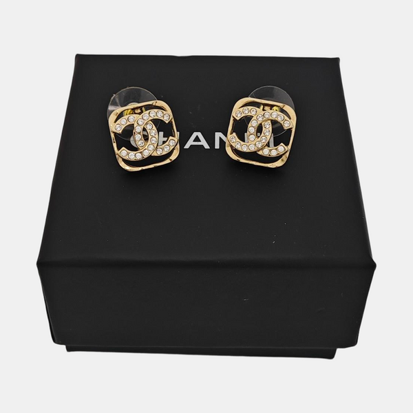 Metal Gold Stud Earrings