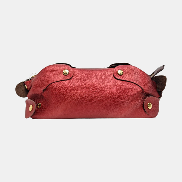 Leather Clutch Red
