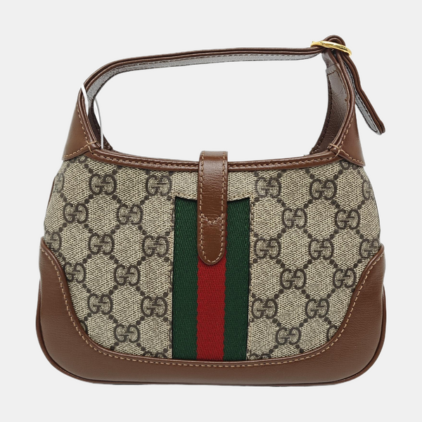 Jackie 1961 Mini Monogram Coated Canvas Beige