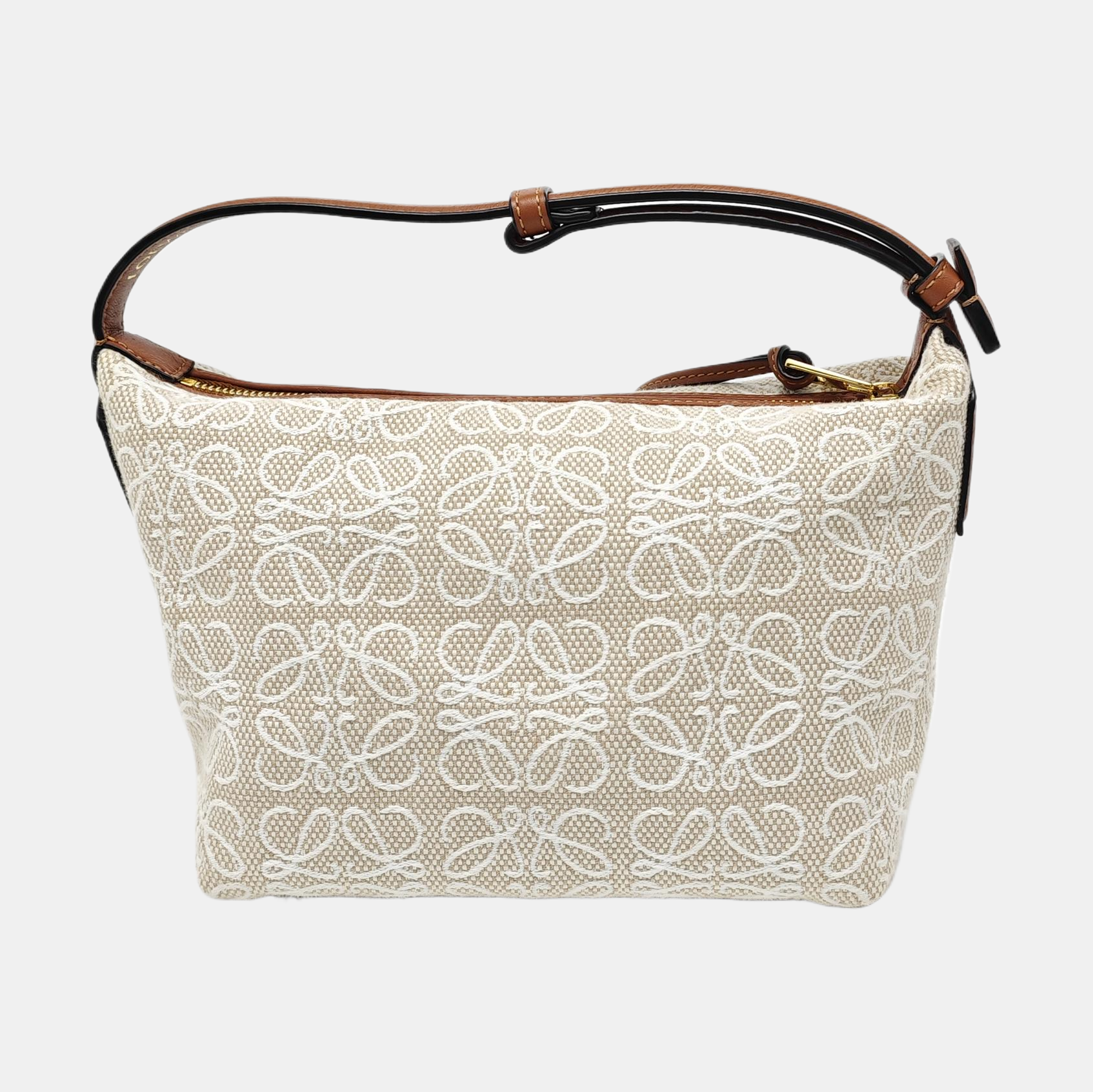 Anagram Small Monogram Canvas Beige