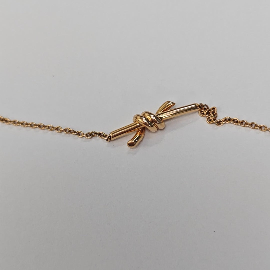 Tiffany Knot 18k Rose Gold Bracelet