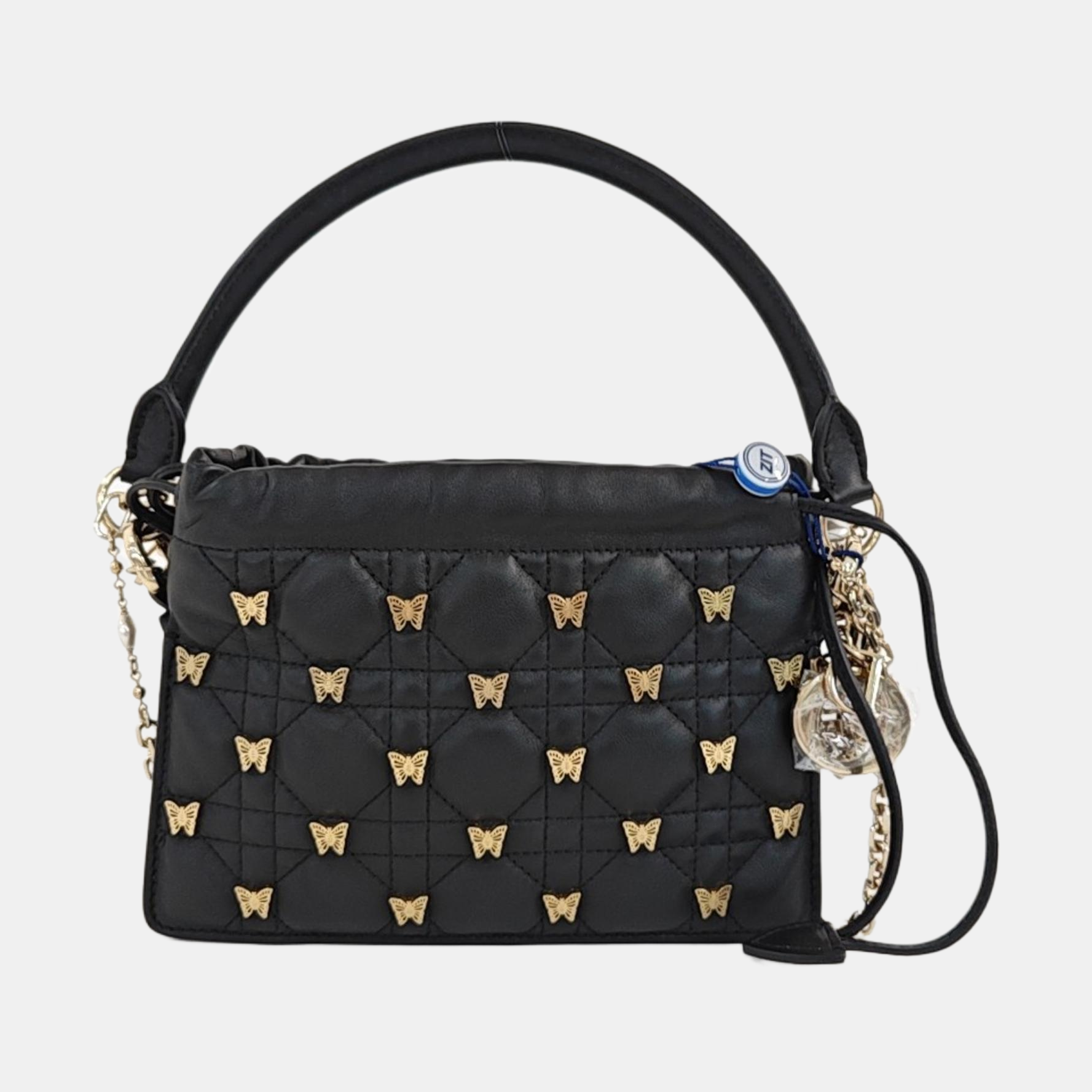 Lady Dior Milly Mini Cannage Lambskin Black