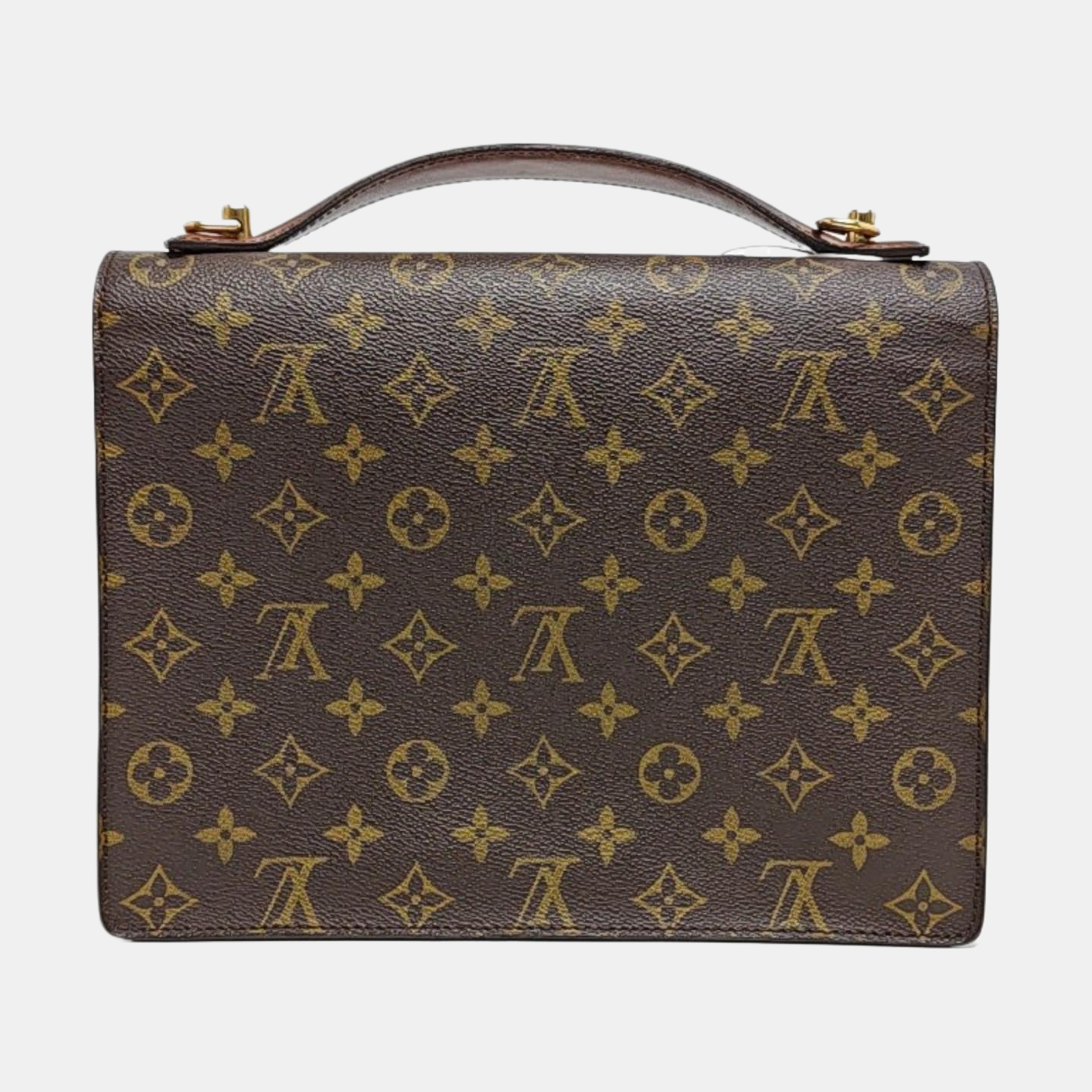 MONCEAU Monogram Coated Canvas Brown