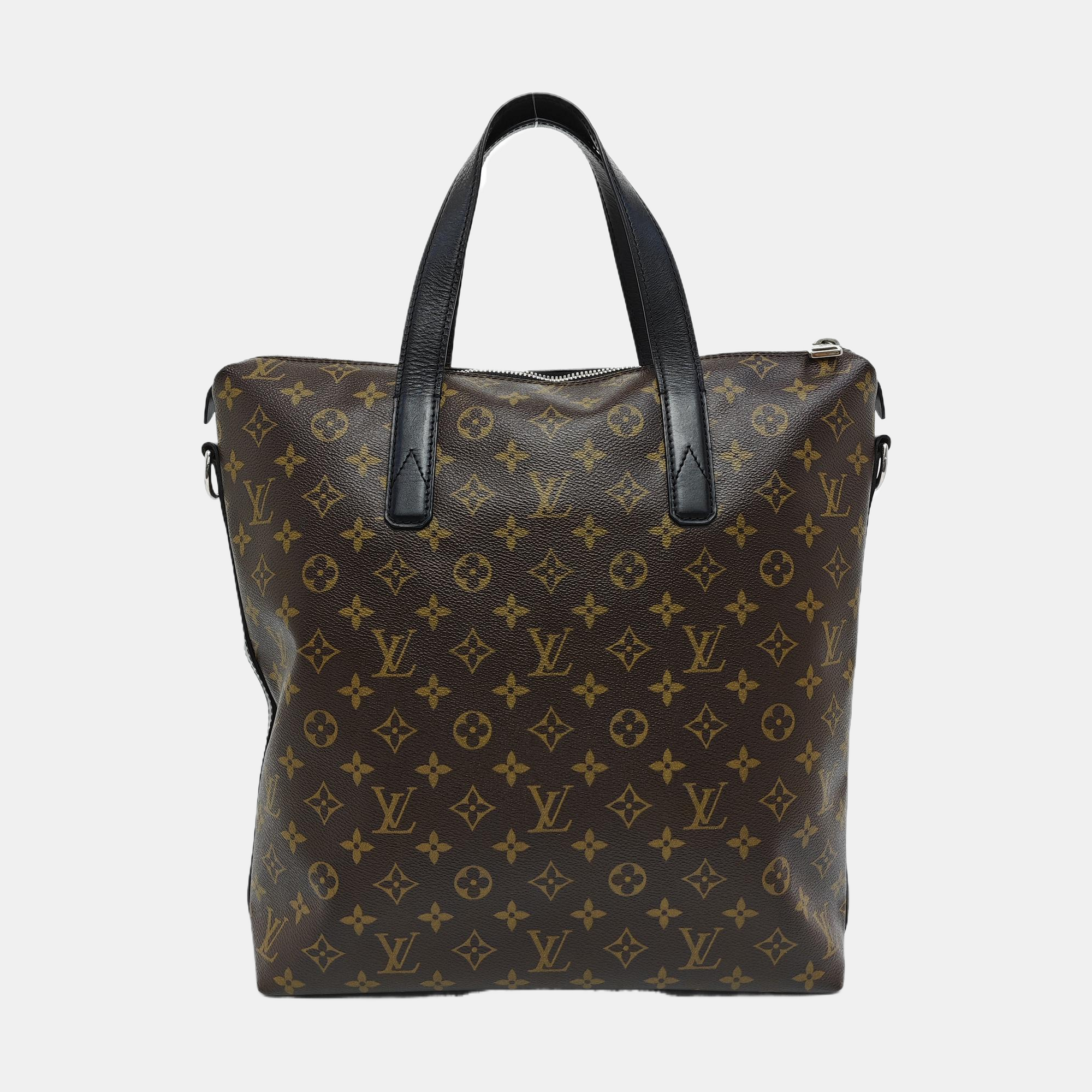 KITAN Monogram Coated Canvas Brown